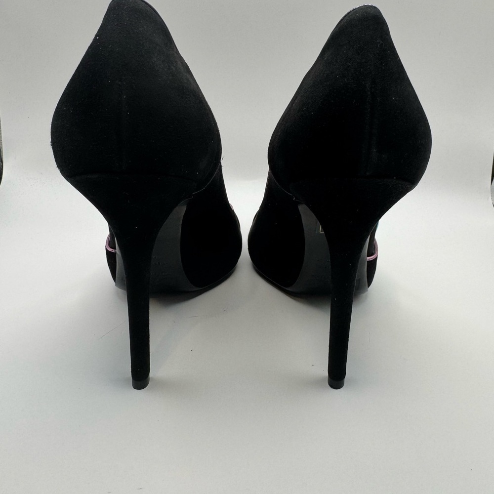 D&G Black Heels with Vibrant Multicolor Accents size 39 Italy - Picture 5 of 7